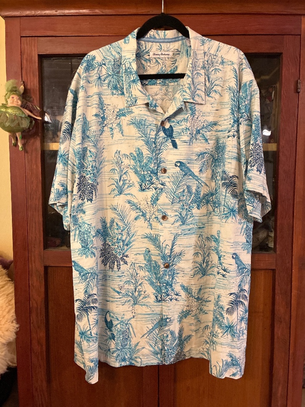 Tommy Bahama "Bird's Eye View" Silk Camp Shirt.